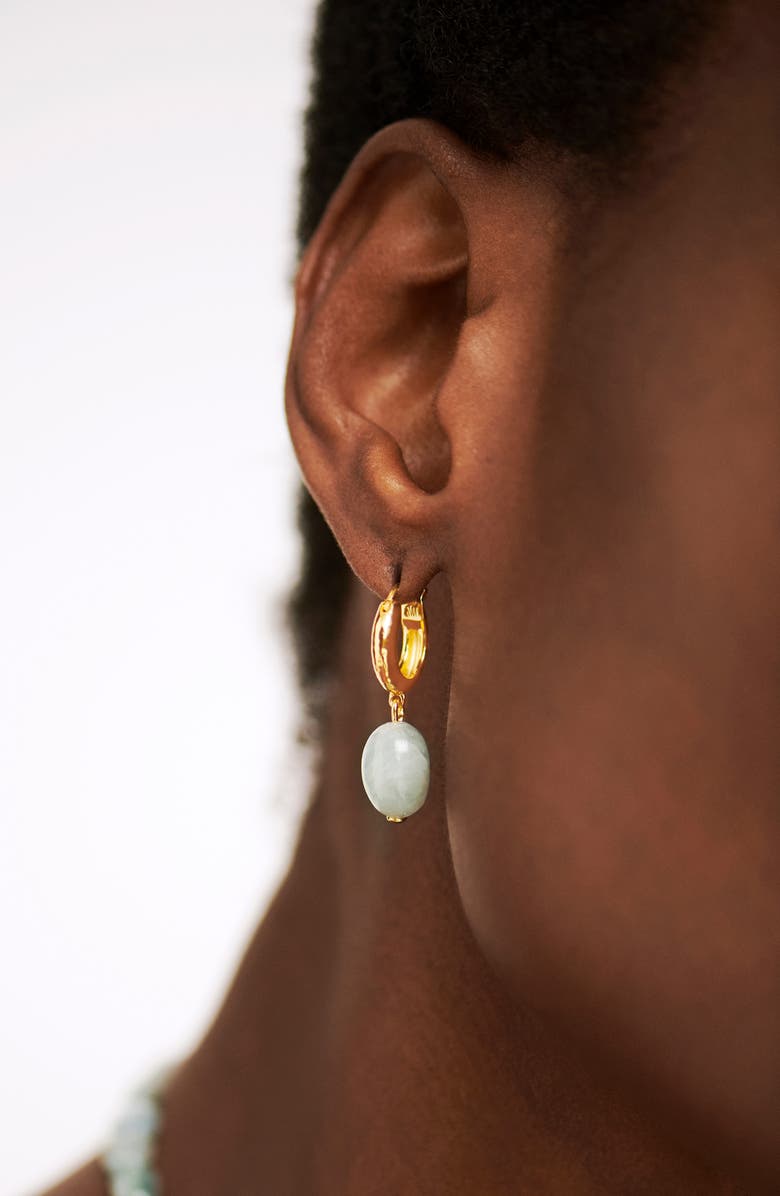 Monica Vinader Rio Stone Huggie Drop Earrings, Alternate, color,