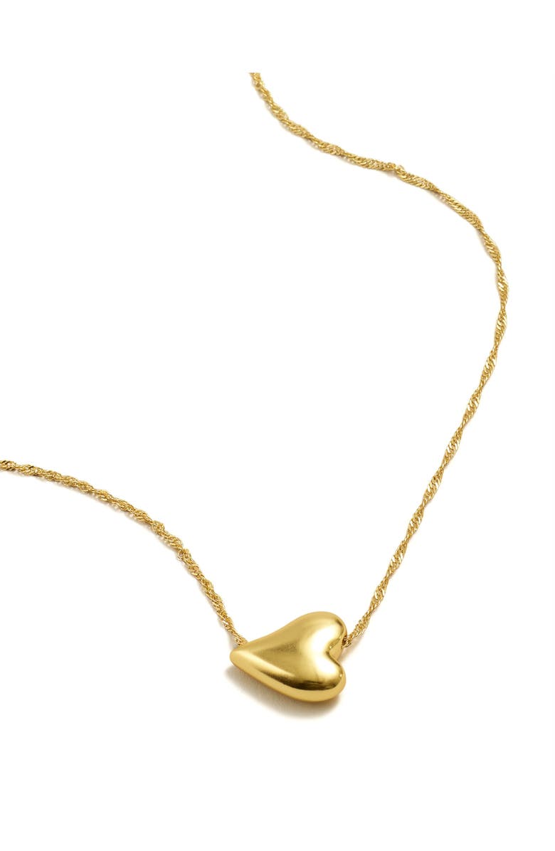Madewell Puffy Heart Pendant Choker Necklace, Alternate, color,