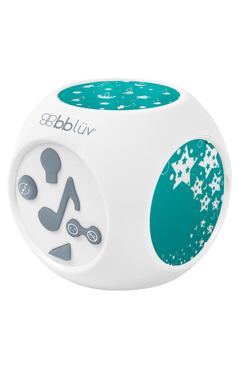 bbluv Kube - Musical Night Light With Projection, Main, color, White