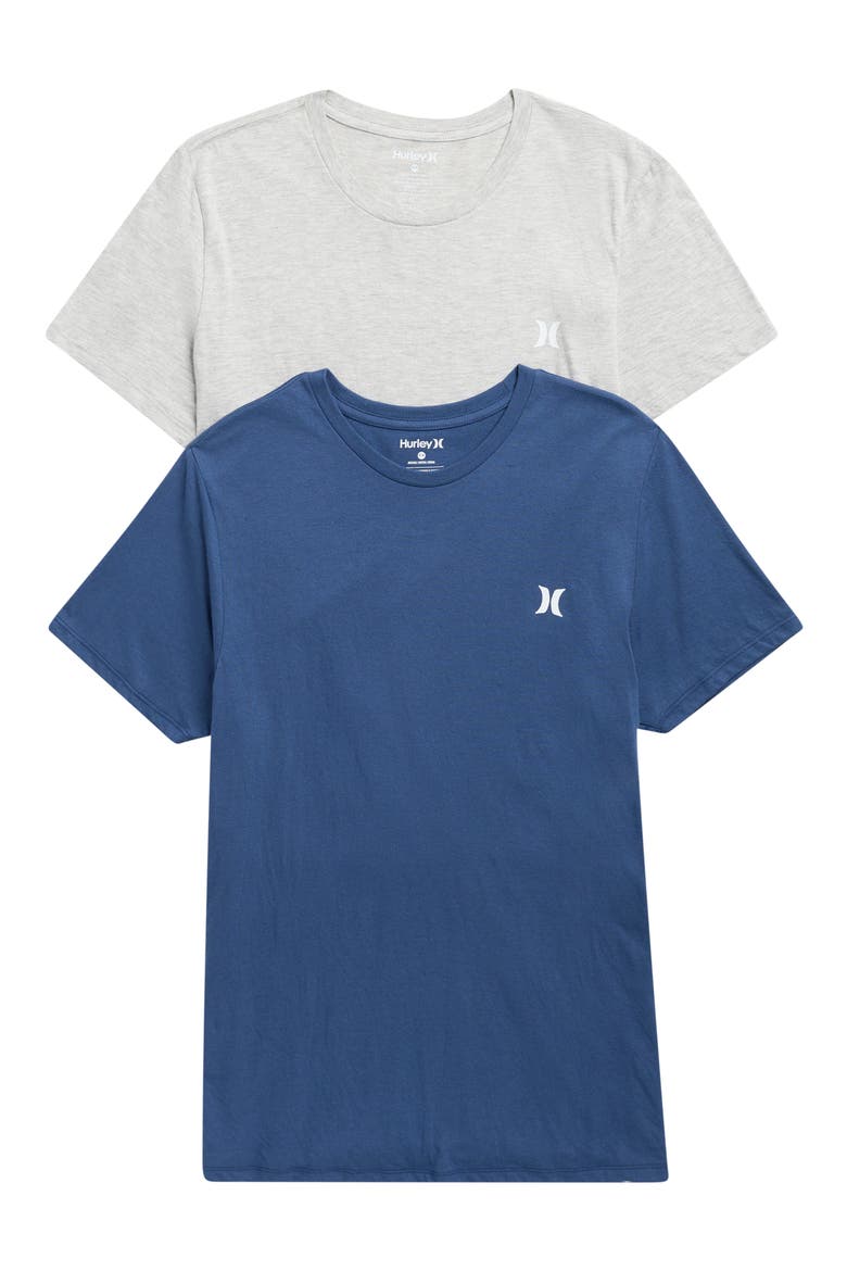 2-Pack Lounge T-Shirts, Main, color, GREY/ BLUE