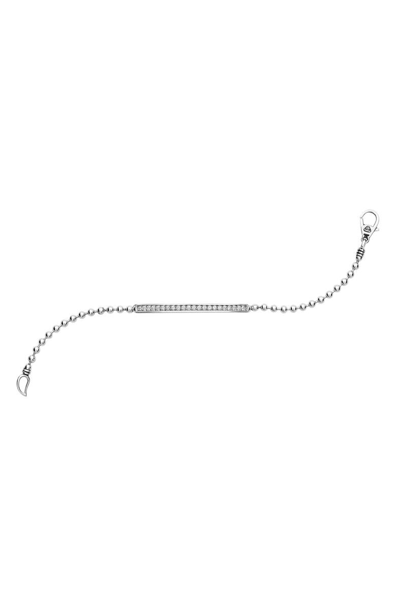 LAGOS Caviar Spark Diamond Bracelet, Alternate, color, Silver