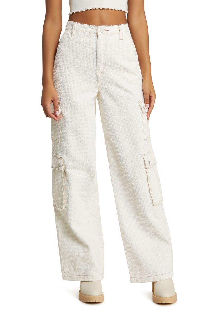 BLANKNYC The Franklin Hole Punch Wide Leg Cargo Pants, Main, color, 