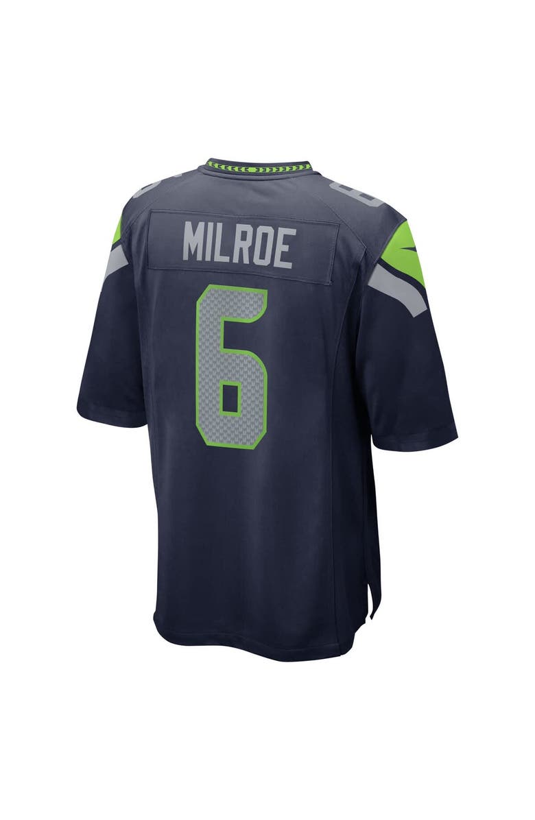 Nike Men's Nike Jalen Milroe College Navy Seattle Seahawks 2025 NFL Draft Game Jersey, Alternate, color, Navy