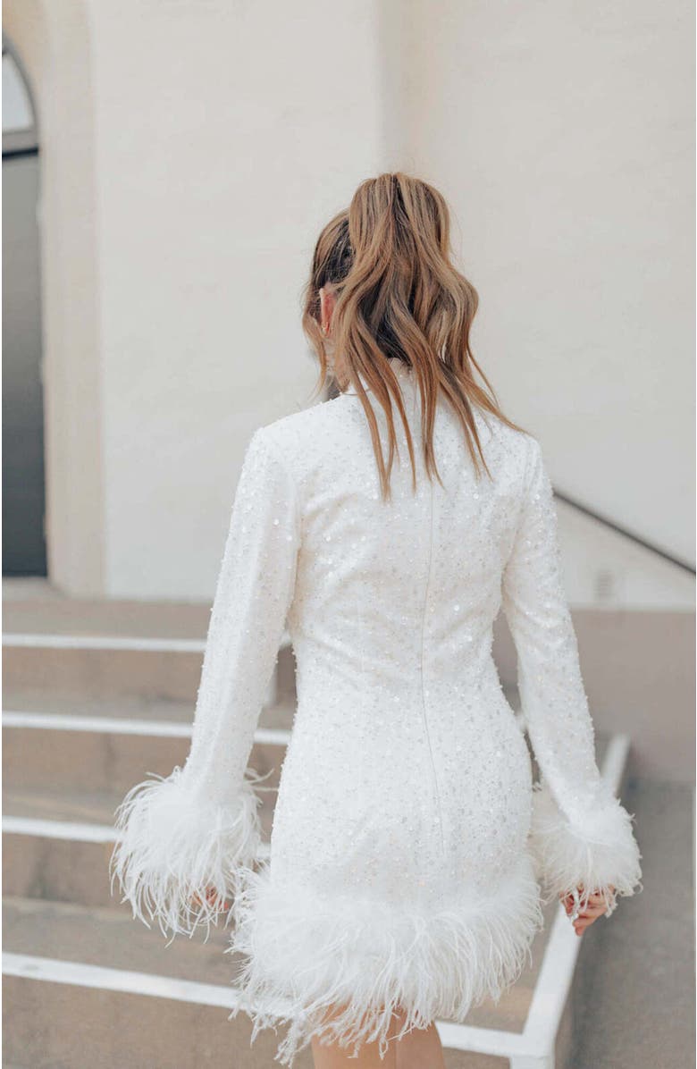 Untamed Petals Chrishell Mini Dress, Alternate, color, Ivory