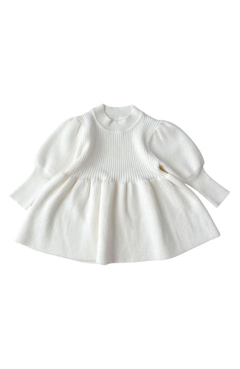 Harley Long Sleeve Cotton Sweater Dress (Baby)