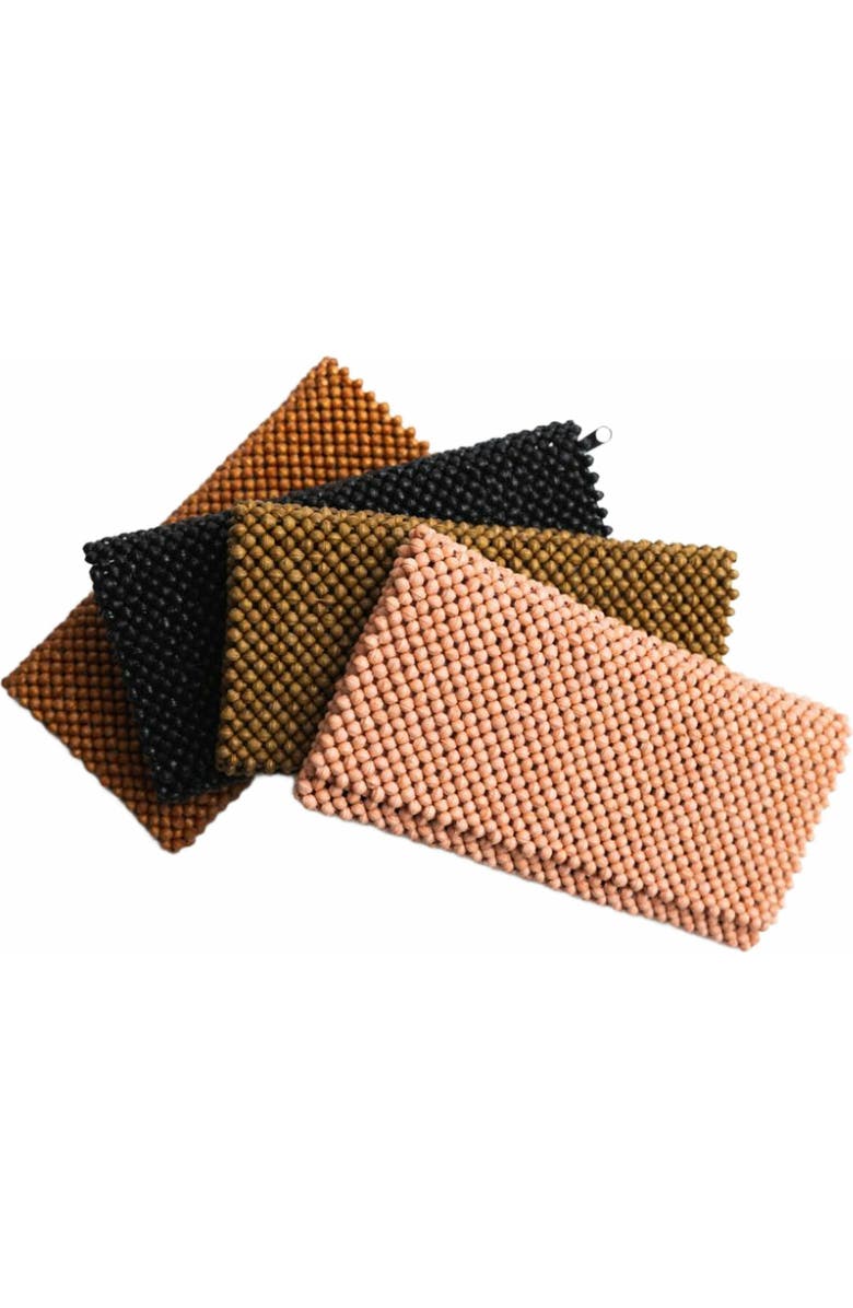 4Africa Paperbead Clutch, Alternate, color, Light Brown