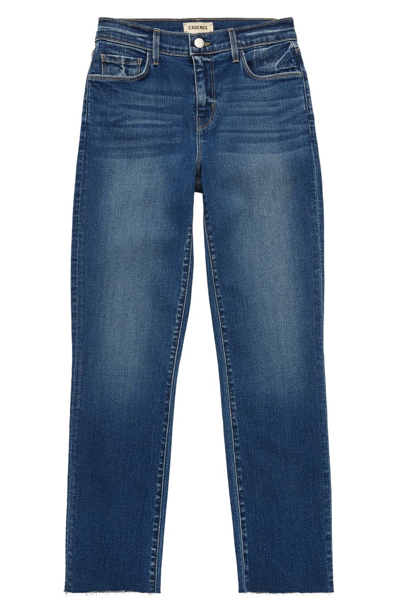 L'AGENCE Sada High Waist Crop Slim Jean, Alternate, color,