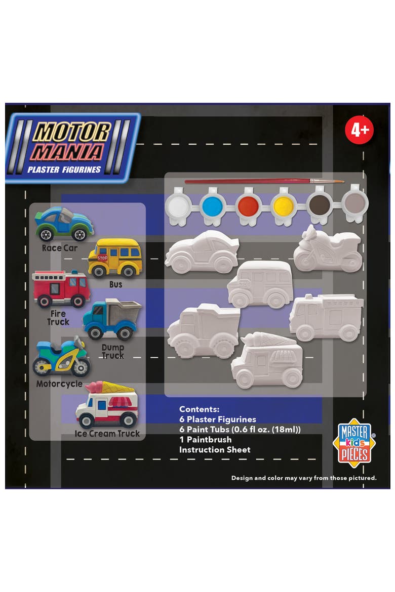 Motor Mania Plaster Figurine Paint Set, Alternate, color, Multicolor