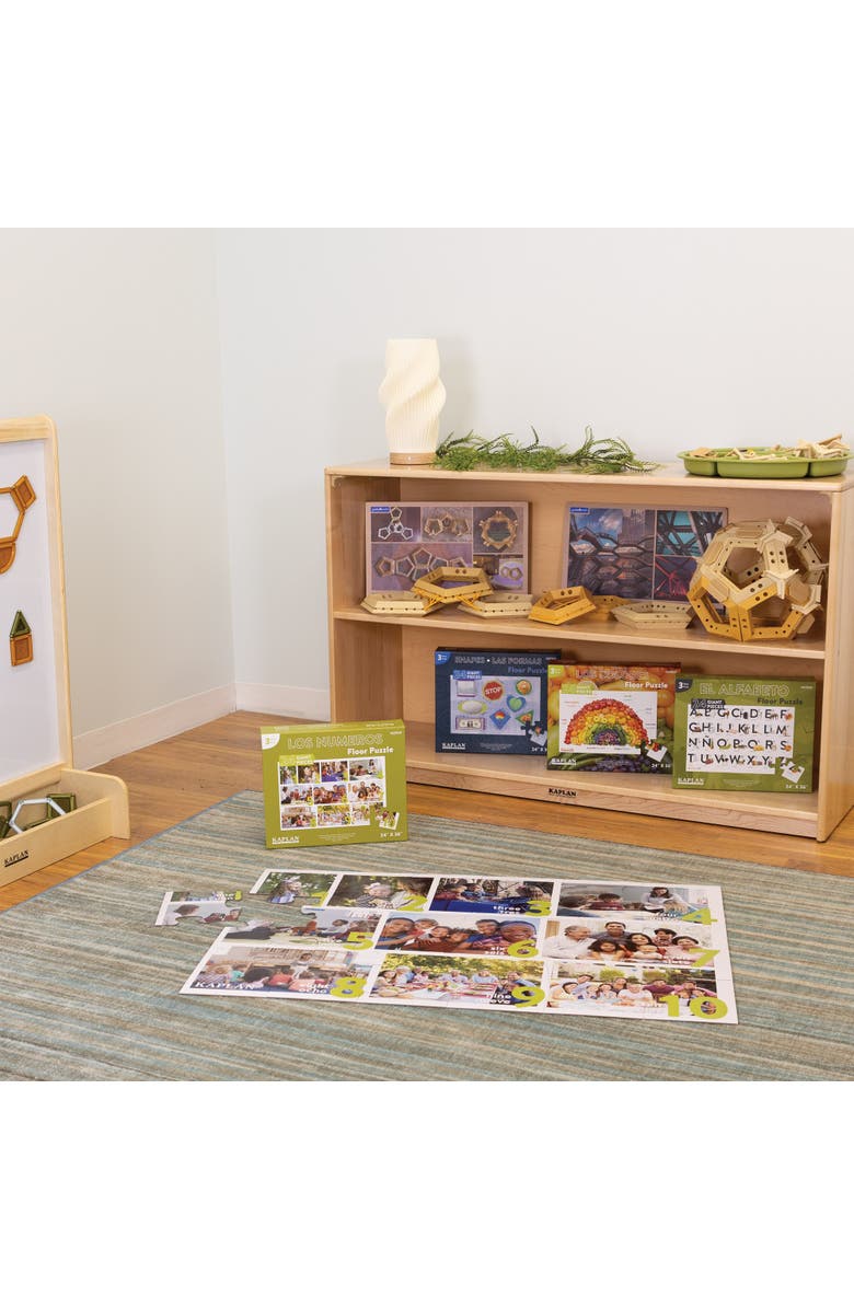 Kaplan Early Learning Company Numbers - Los Numeros - Spanish Floor Puzzle, Alternate, color, Multicolored