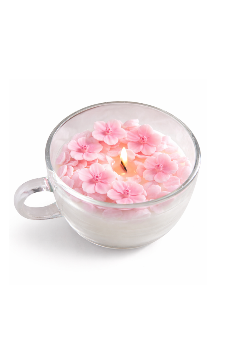 Southlake gifts Cherry Blossom Candle Cup, Main, color, Sakura Light Pink