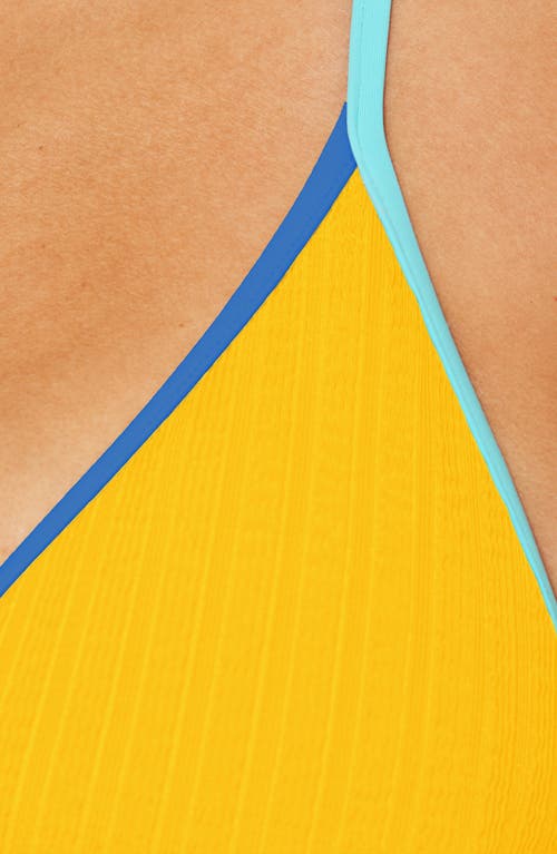 Becca Crinkle Crush Reversible Triangle Bikini Top