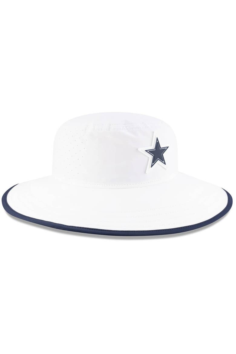 Men's New Era  White Dallas Cowboys 2025 NFL Training Camp Panama Bucket Hat, Alternate, color, White