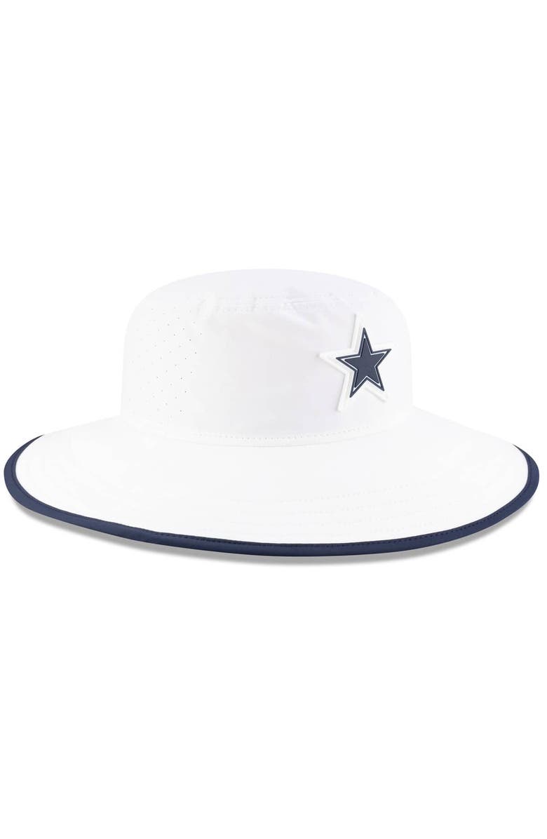 New Era Men's New Era White Dallas Cowboys 2025 NFL Training Camp Panama Bucket Hat, Alternate, color, White
