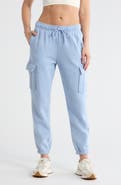 YOGALICIOUS Washed Fleece City Chic Cargo Pants