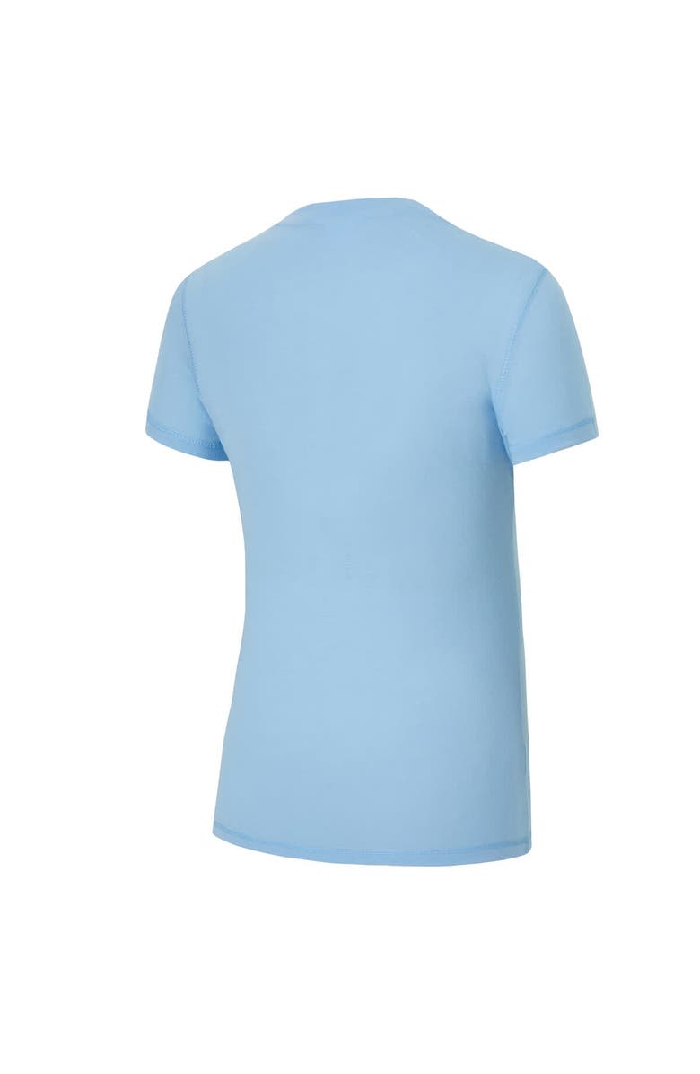 CONCEPTS SPORT Women's Concepts Sport Powder Blue/Navy Los Angeles Chargers Avondale T-Shirt & Pants Flannel PJ Set, Alternate, color, Powder Blue