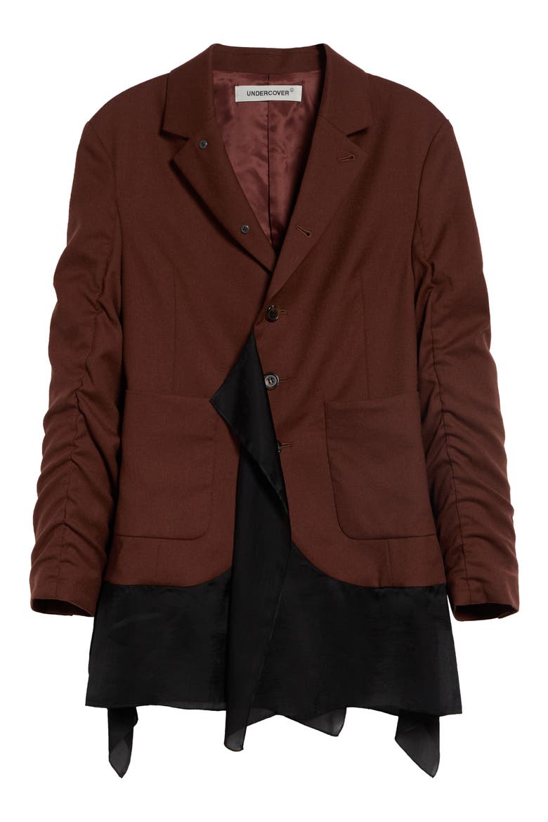 Wool Blazer, Main, color, BROWN