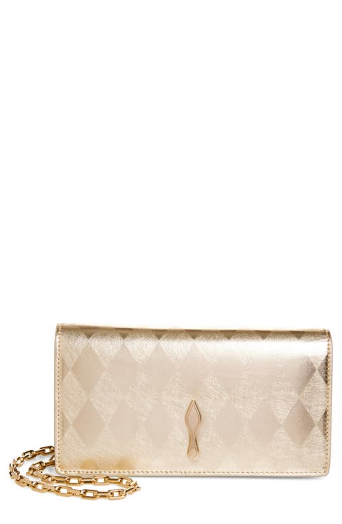 Bettina Metallic Leather Clutch