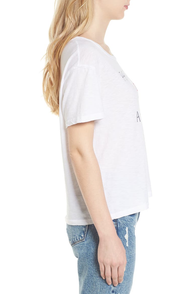 Paris Is My Favorite Adventure Tee, Alternate, color, WHITE