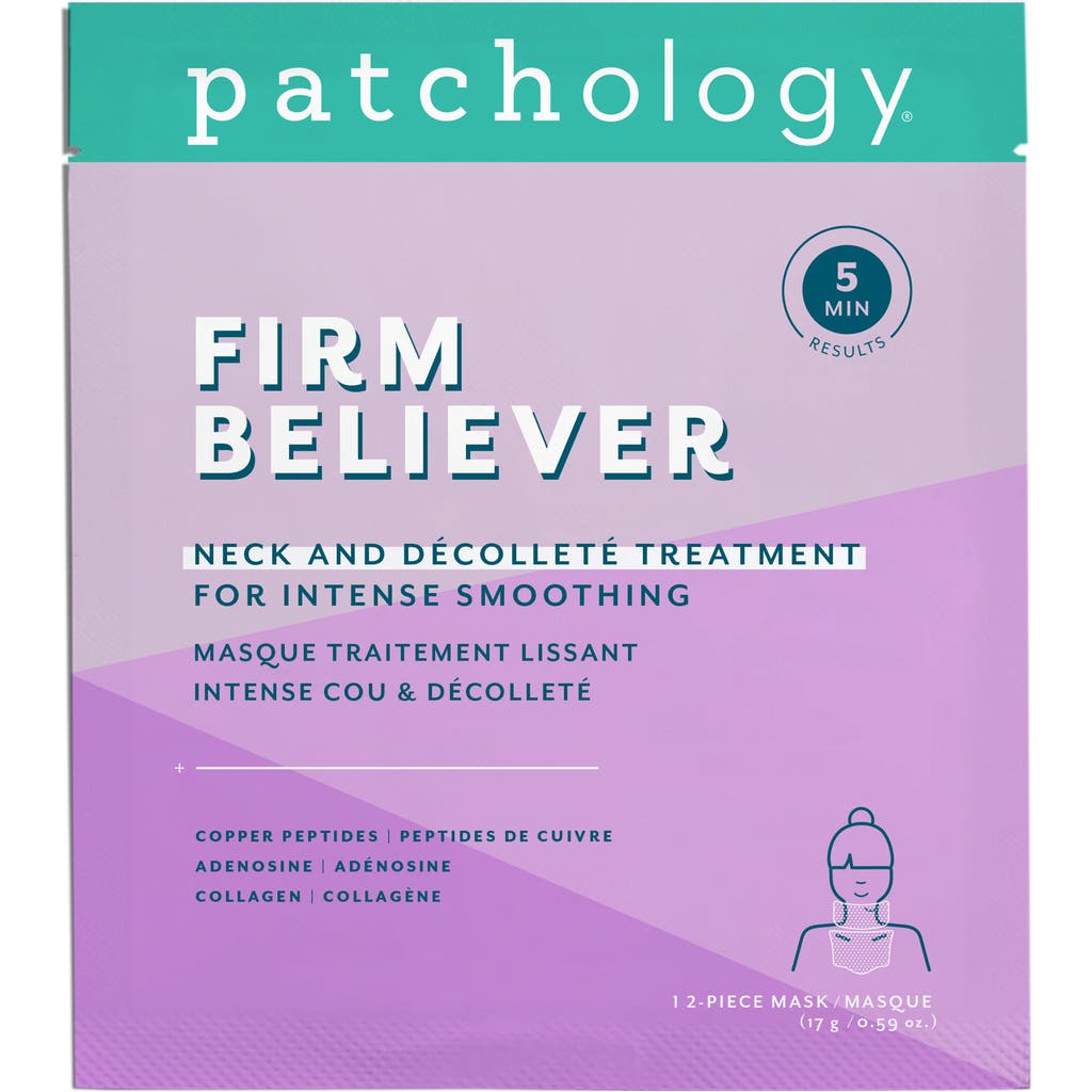 Patchology Firm Believer Neck & Décolleté Smoothing Hydrogel Mask In No Color