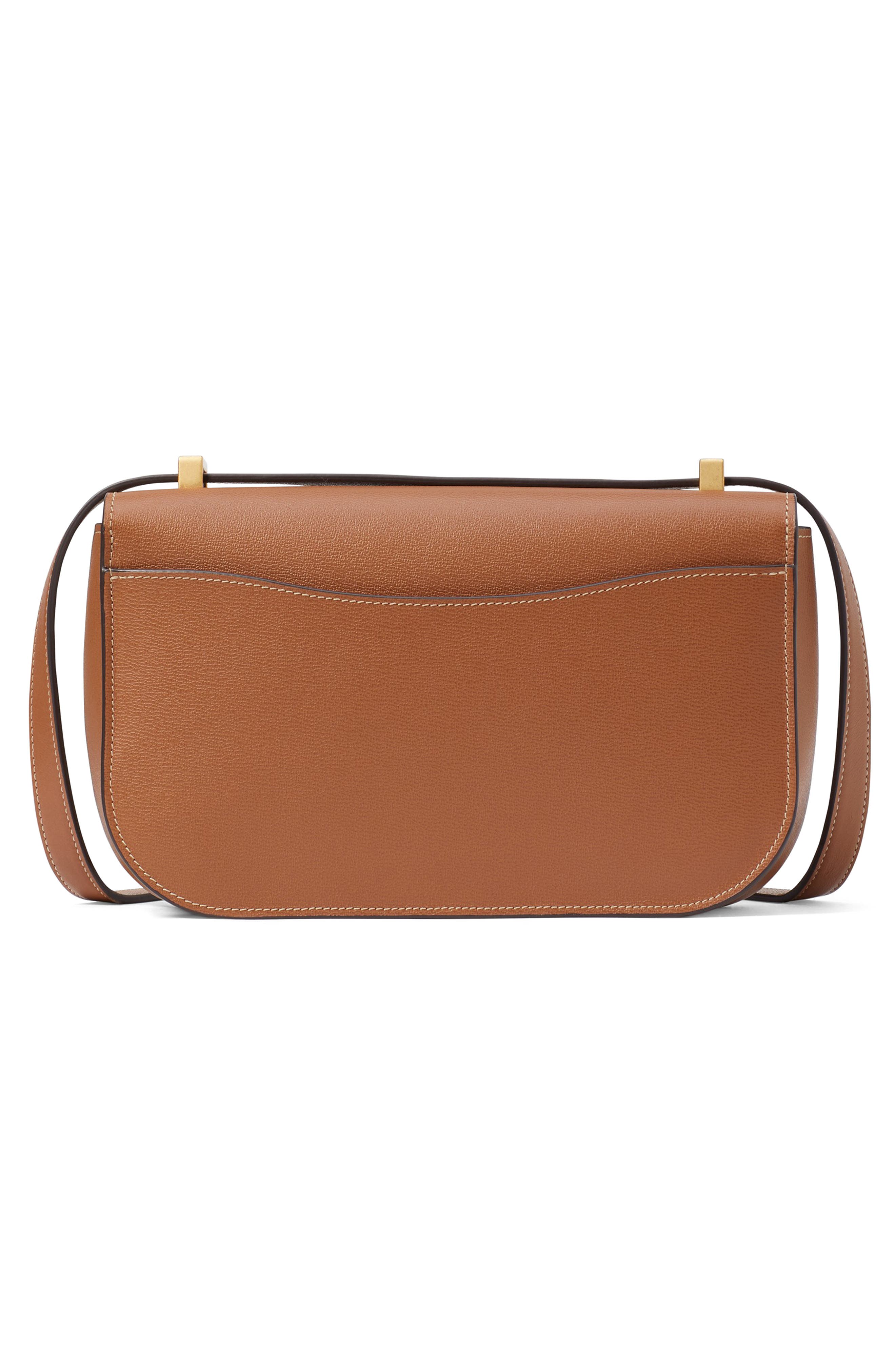 medium katy textured leather convertible shoulder bag, Alternate, color, ALLSPICE CAKE