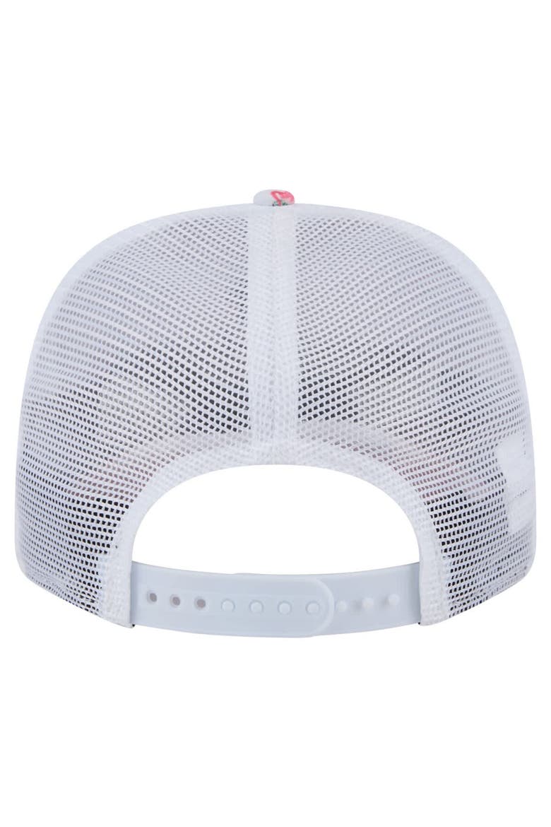 Men's New Era  White Los Angeles Angels Flamingo Mesh Back 9SEVENTY Stretch-Snap Hat, Alternate, color, White