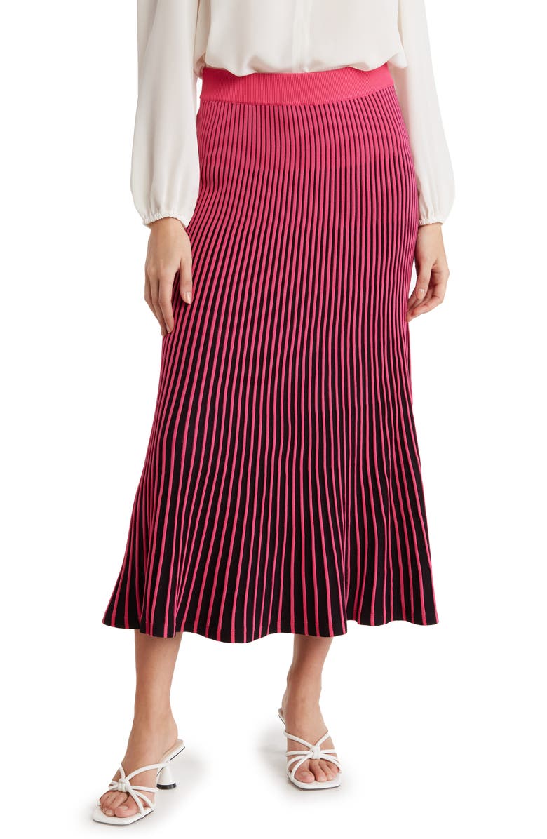 Nanette Lepore Ombré Sweater Knit Maxi Skirt, Main, color,