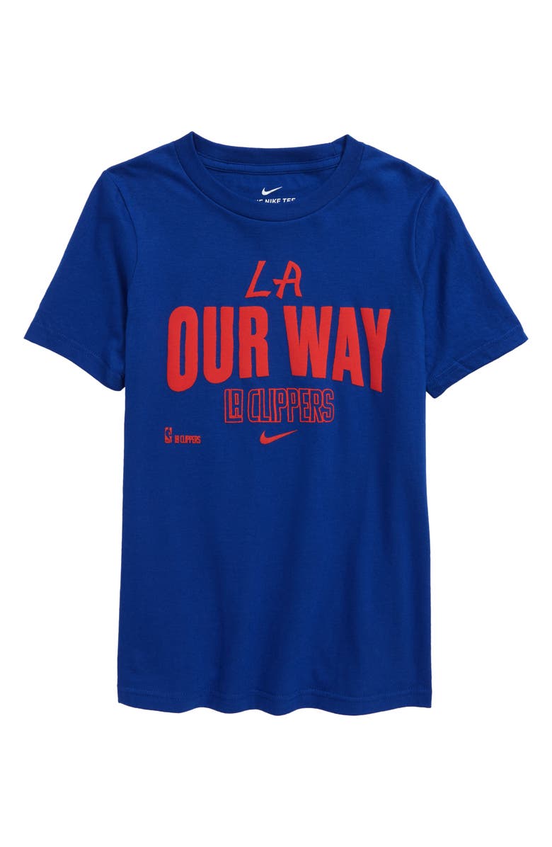 Nike Kids' NBA Los Angeles Clippers Graphic Tee, Main, color,