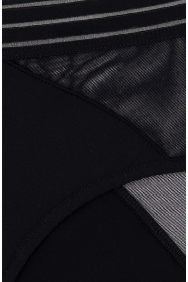 Period & Leakproof Regular Absorbency Mesh Hipster Briefs, Alternate, color, VOLCANIC BLACK