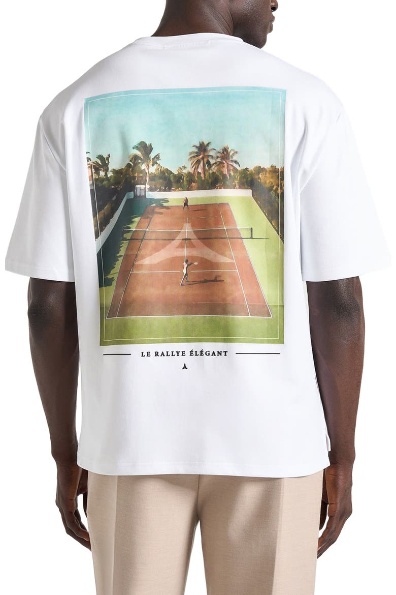 Aaron Club Saint-Tropez Cotton T-Shirt, Alternate, color, White