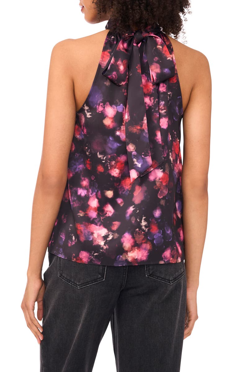 1.STATE Tie Back Textured Sleeveless Top, Alternate, color, Rich Black