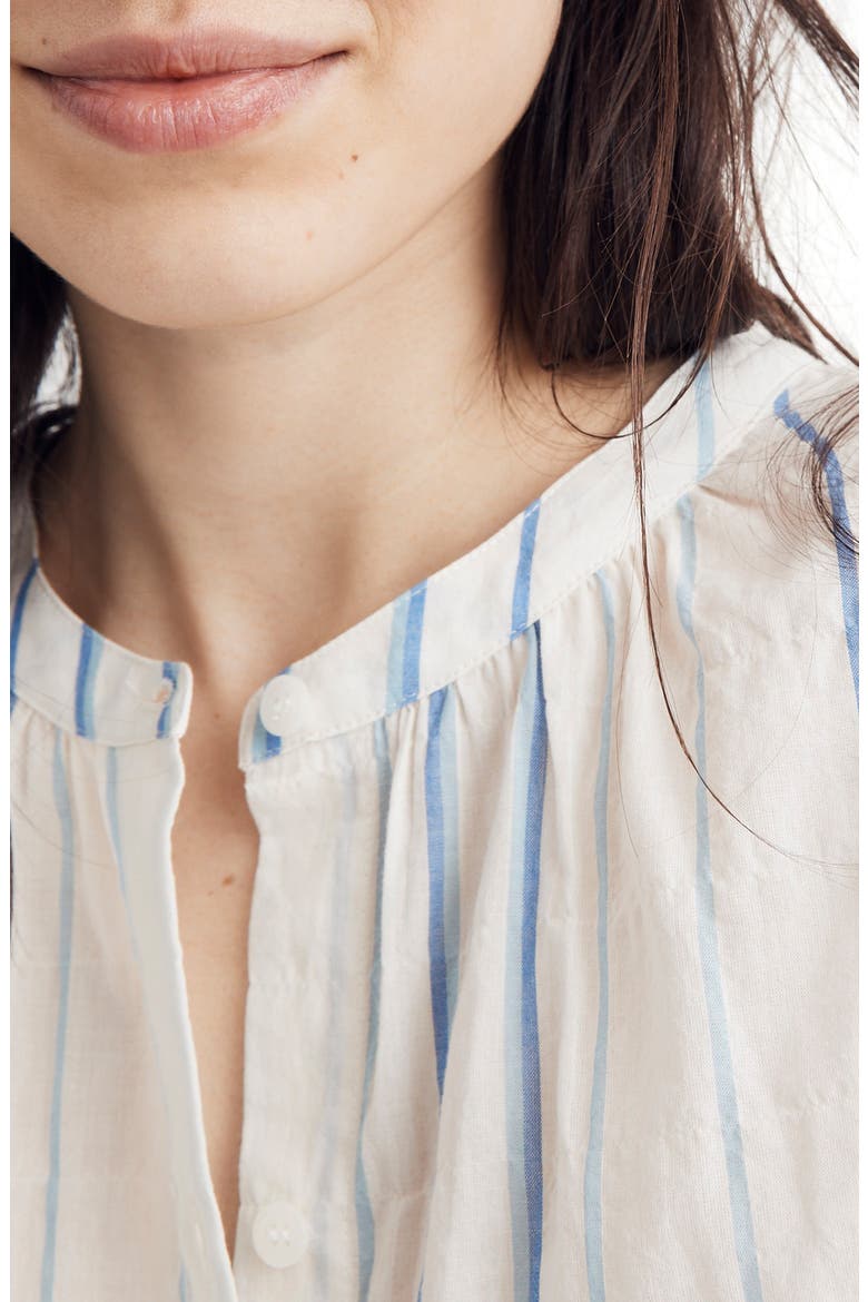 Stripe Peasant Top, Alternate, color, PALE PARCHMENT JESSIE STRIPES