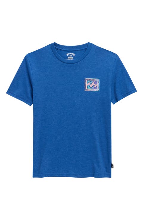 Kids' Crayon Wave Graphic T-Shirt