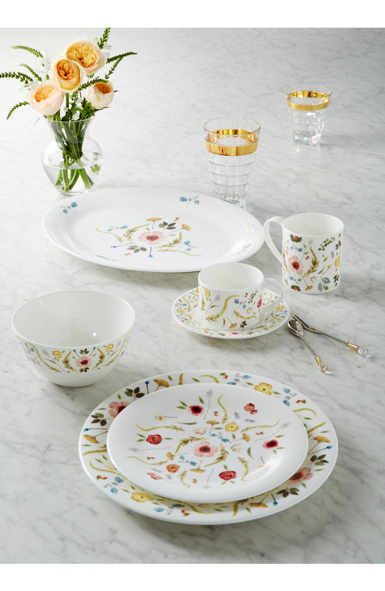 Twig New York Scandinavian Floral Oval Platter, Alternate, color, Multi