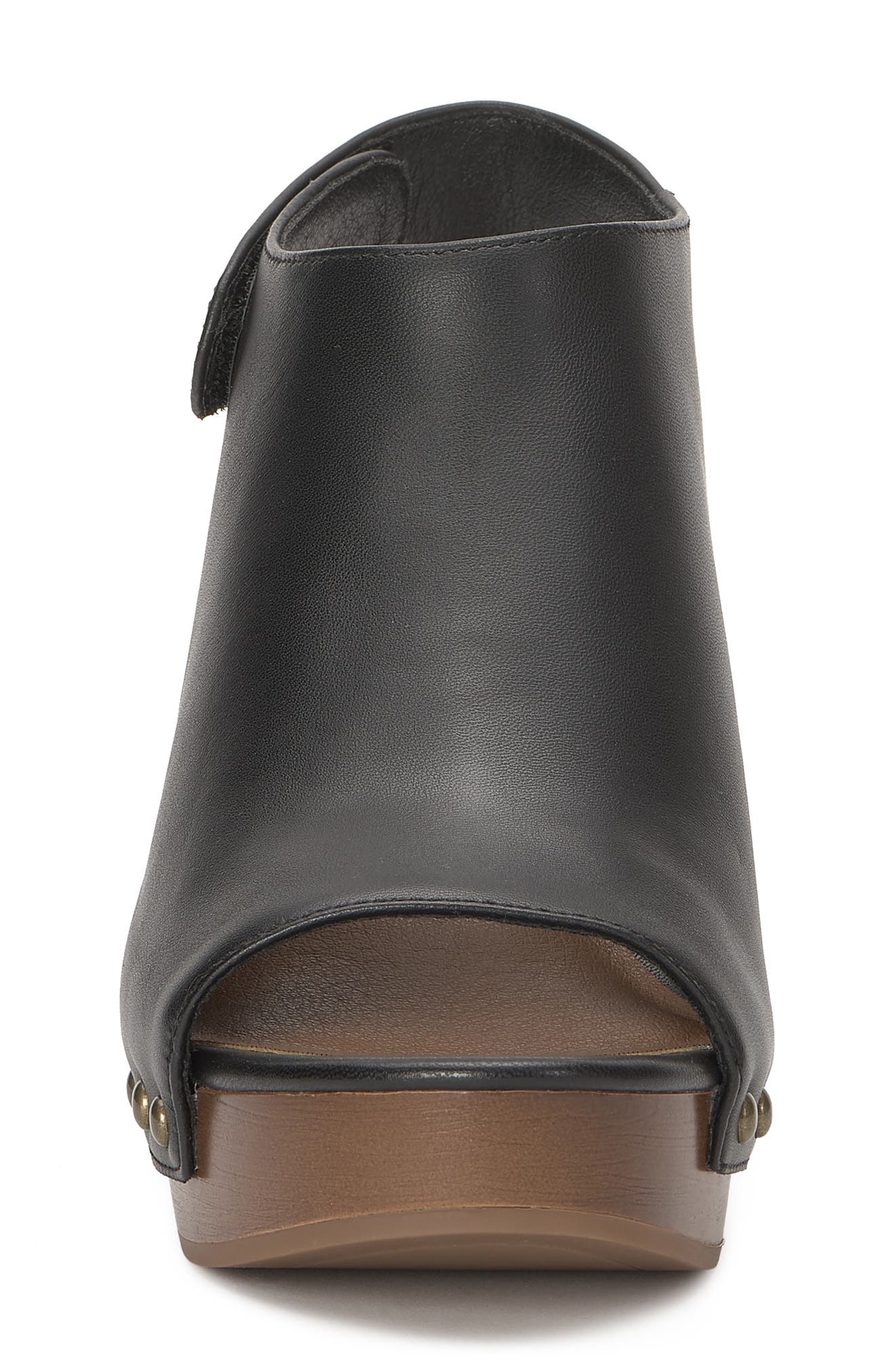 Harpen Leather Sandal, Alternate, color, BLACK