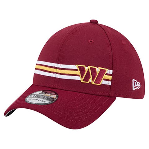 Men
s New Era Burgundy Washington Commanders Stripes 39THIRTY Flex Hat