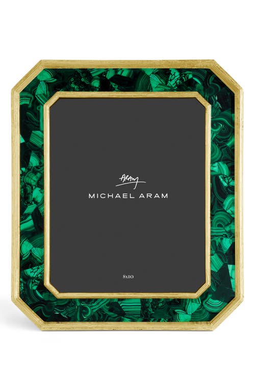 Michael Aram Malachite Geometric Picture Frame In Green