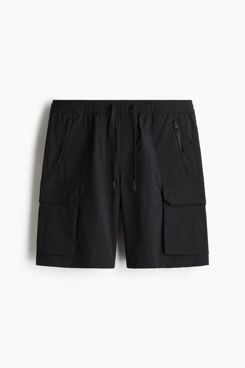 Regular Fit Nylon Cargo Shorts
