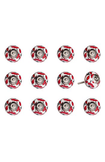 Kinetic 12-pack Knobs In Red Leaf
