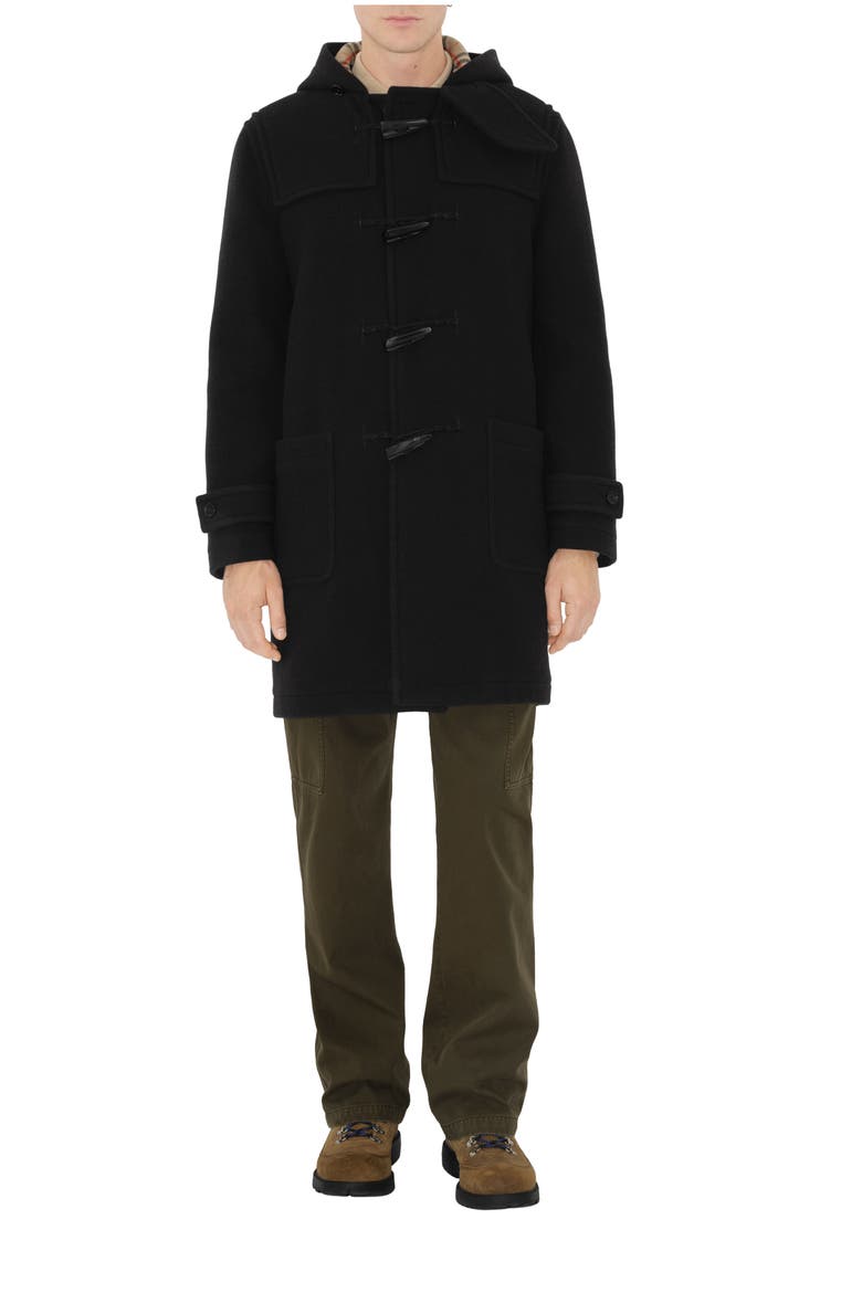 Wool Duffle Coat, Main, color, Black