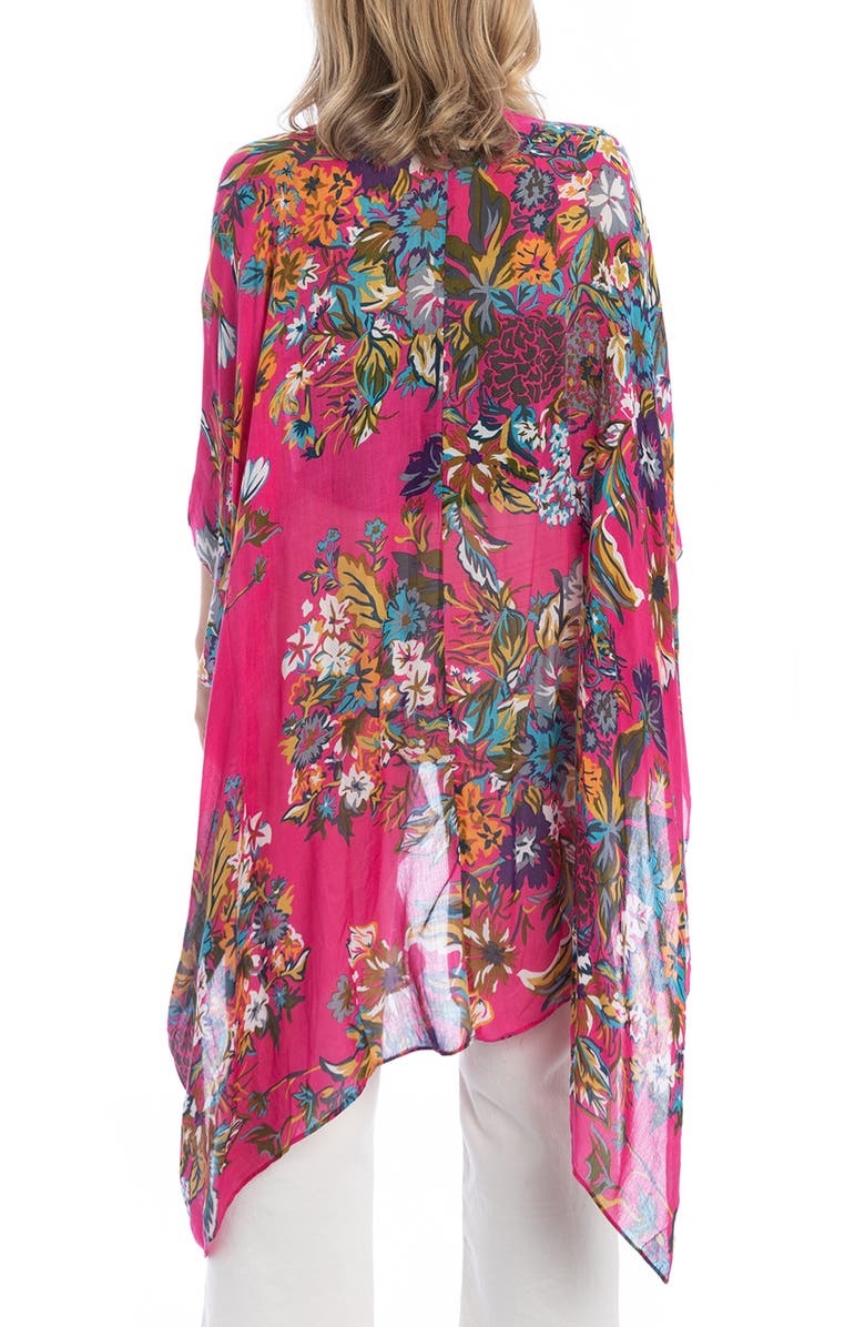 SAACHI Floral Ruana, Alternate, color, Pink