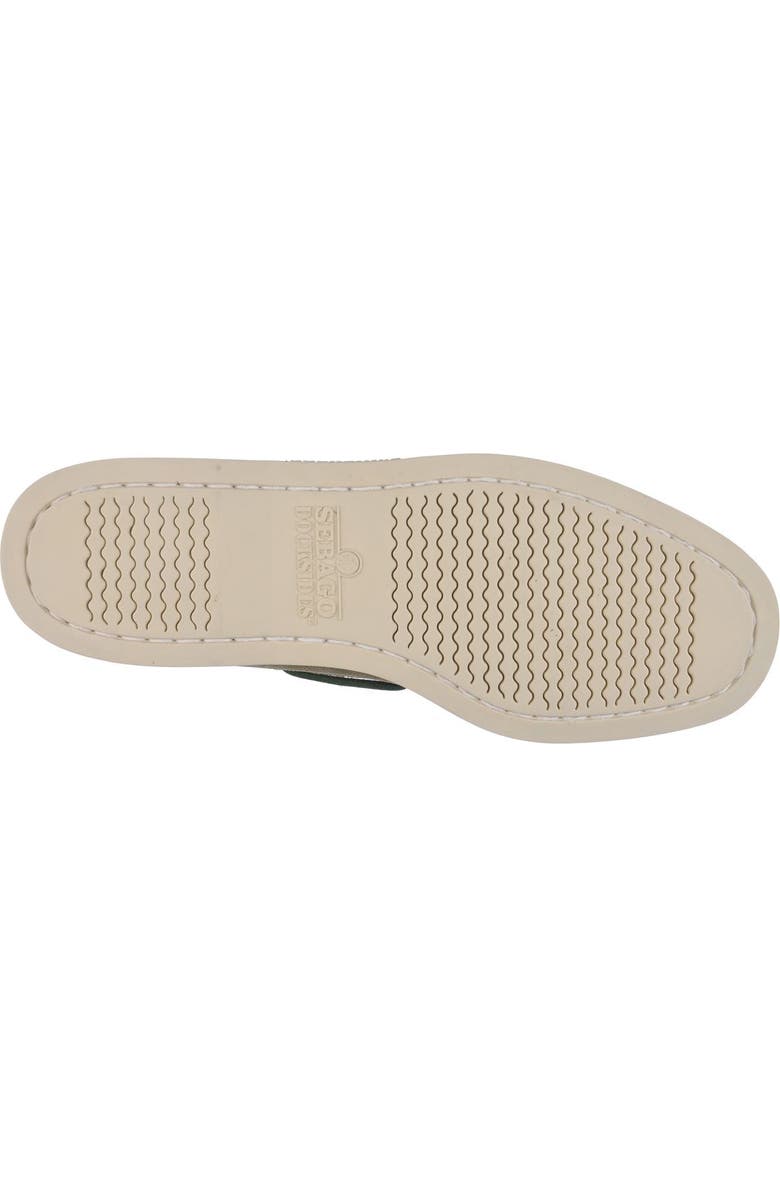 Sebago Portland Roughout Boat Shoes, Alternate, color, Green Military