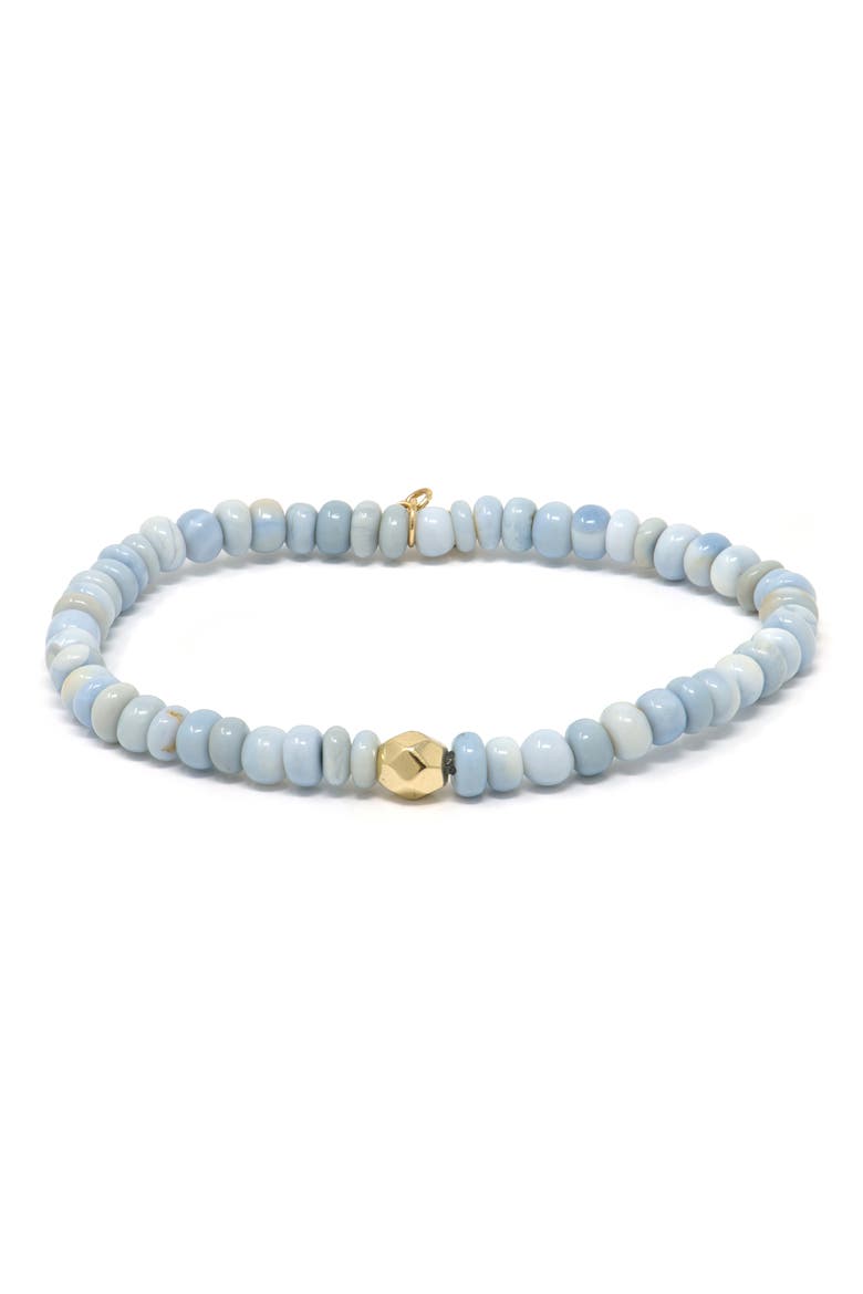 Boheme Lavender Opal Beaded Stretch Bracelet, Main, color, PURPLE