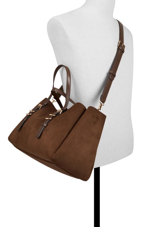 Aldo Meleahh Faux Leather Tote In Brown