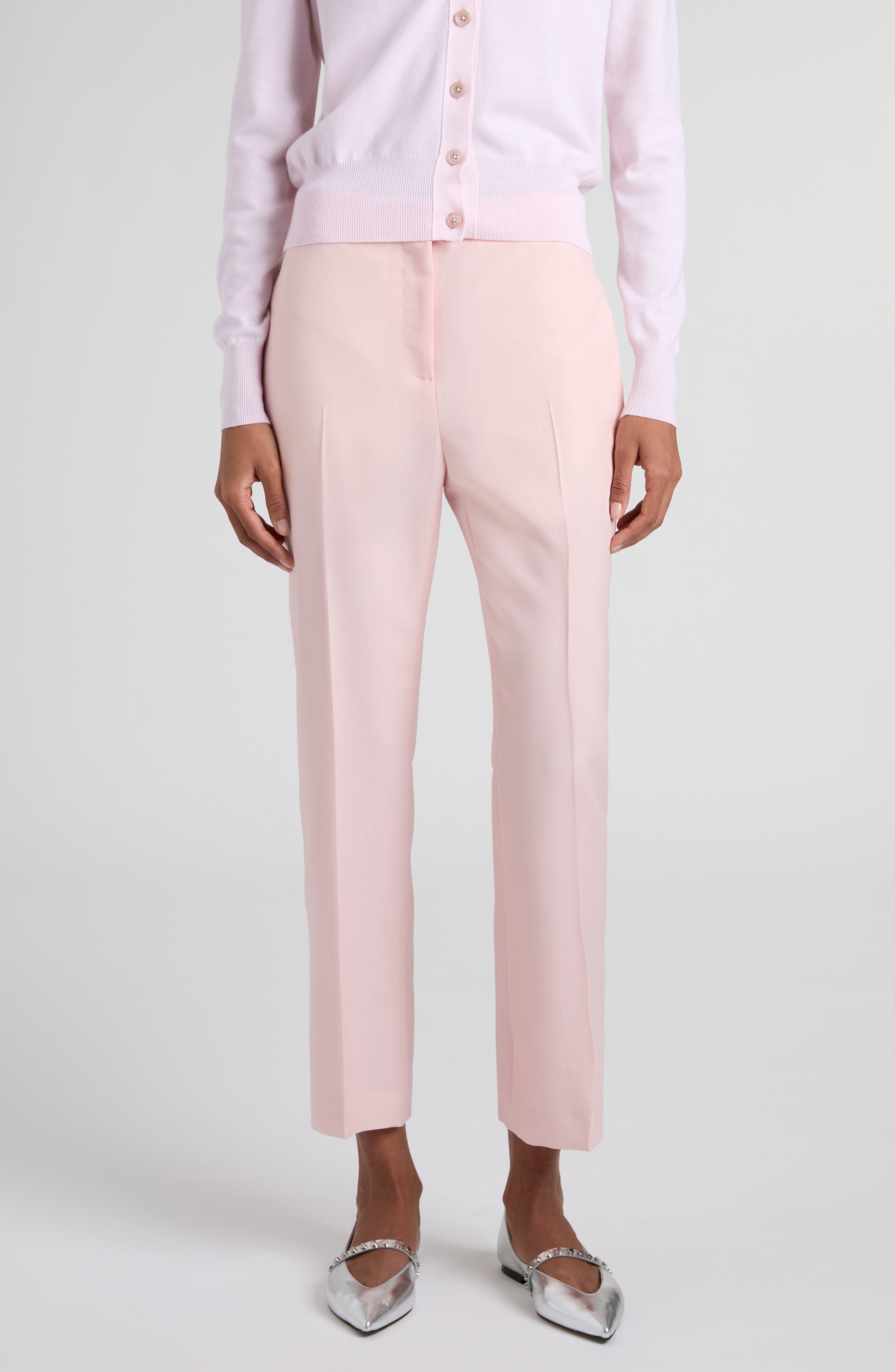 Wool & Mohair Cigarette Pants