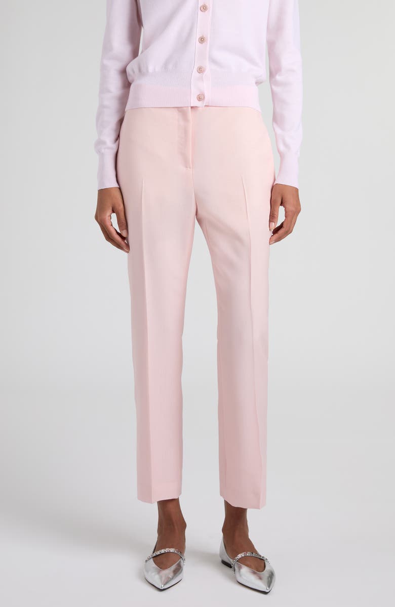 McQueen Wool & Mohair Cigarette Pants, Main, color, Rose