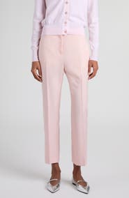 McQueen Wool & Mohair Cigarette Pants