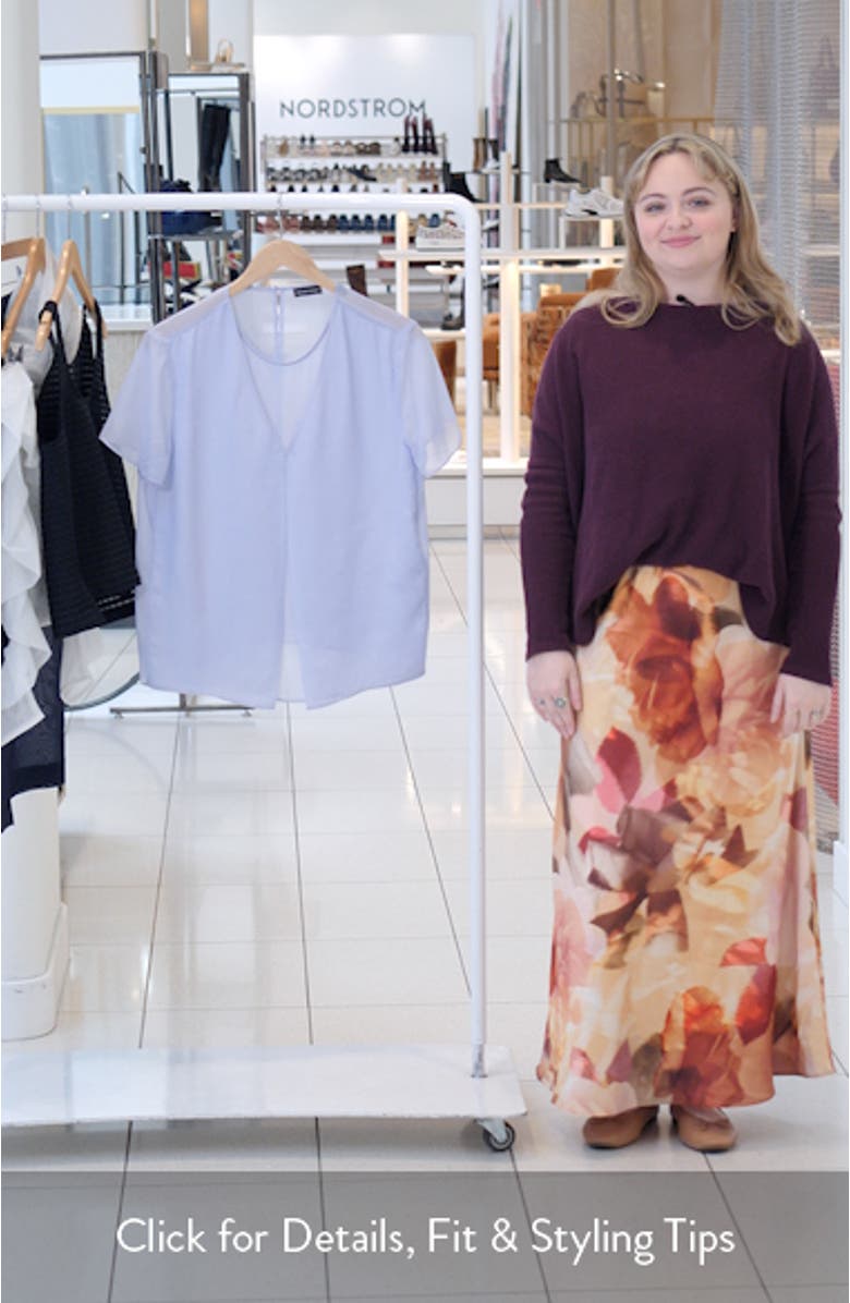 Lilac Sheer Top, sales video thumbnail