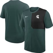 Nike Men's Nike Green Michigan State Spartans 2025 Sideline UV Performance Coach T-Shirt