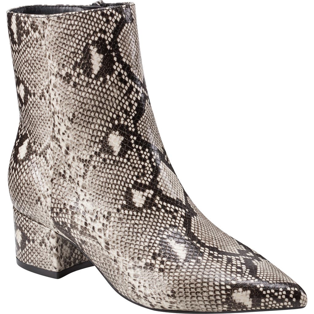 Marc Fisher Block Heel Bootie In Brown