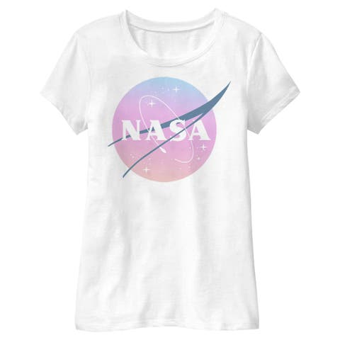 Girl's NASA Dusk Logo  Graphic T-Shirt